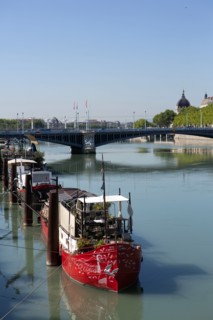 Lyon, depuis la Passerelle du Collège, le Rhône