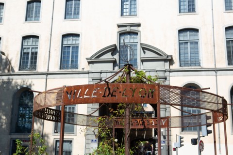 Lyon, Jean Moulin stand on the quay