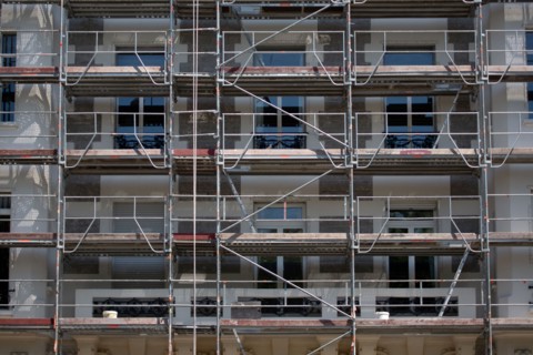 Lyon, scaffolding