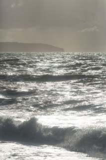 Dieppe, tempête sur la plage