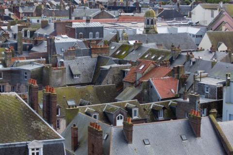 Dieppe, au dessus des toits
