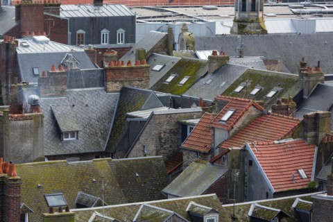 Dieppe, au dessus des toits