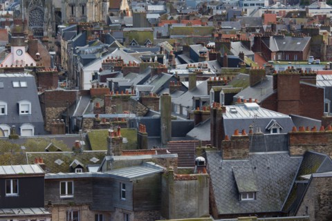 Dieppe, au dessus des toits