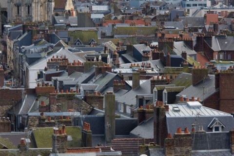 Dieppe, au dessus des toits