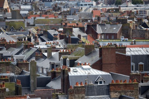 Dieppe, au dessus des toits