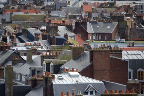 Dieppe, au dessus des toits