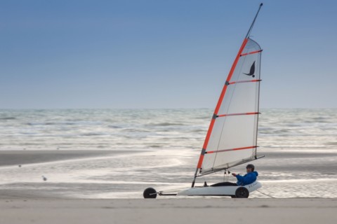 Le Touquet Paris Plage, char à voile sur la plage