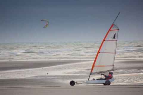 Le Touquet Paris Plage, char à voile sur la plage
