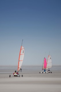 Le Touquet Paris Plage, char à voile sur la plage