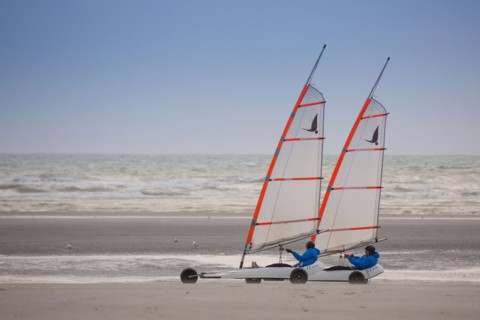 Le Touquet Paris Plage, char à voile sur la plage
