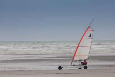 Le Touquet Paris Plage, sand yacht on the beach