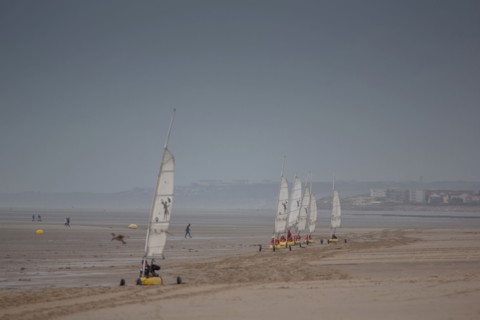 Le Touquet Paris Plage, char à voile sur la plage
