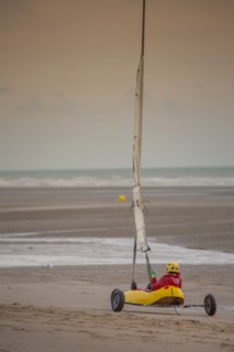 Le Touquet Paris Plage, char à voile sur la plage