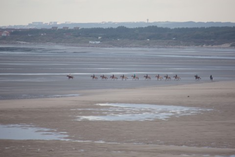 Le Touquet Paris Plage, cavaliers sur la plage