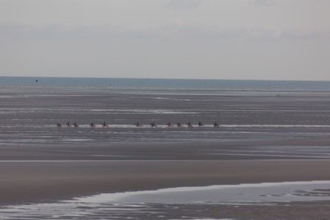 Le Touquet Paris Plage, riders on the beach