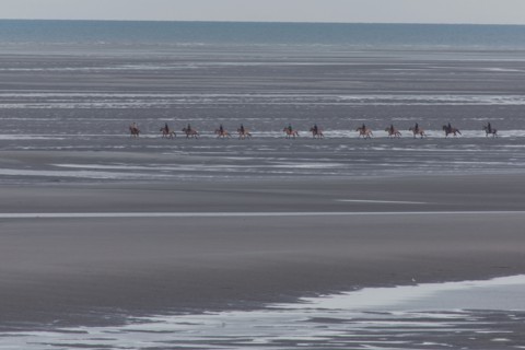 Le Touquet Paris Plage, cavaliers sur la plage