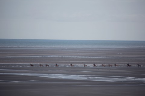 Le Touquet Paris Plage, cavaliers sur la plage