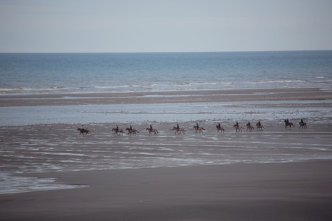 Le Touquet Paris Plage, cavaliers sur la plage