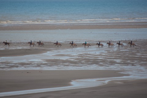 Le Touquet Paris Plage, riders on the beach
