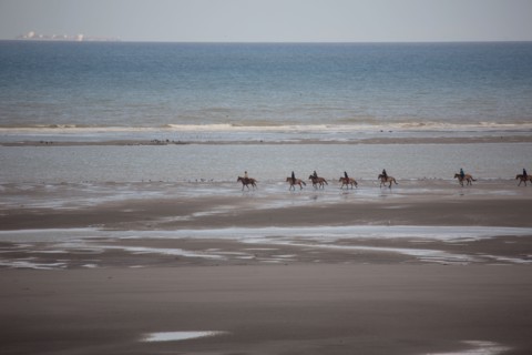 Le Touquet Paris Plage, cavaliers sur la plage