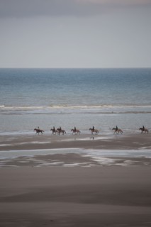 Le Touquet Paris Plage, riders on the beach