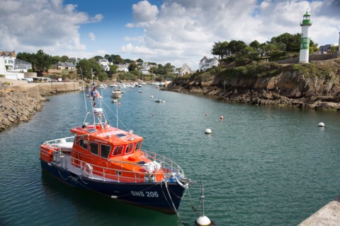 Clohars Carnoët, ria et port de Doëlan, bateaux