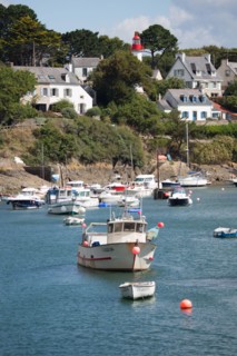 Clohars Carnoët, ria et port de Doëlan, bateaux de pêche