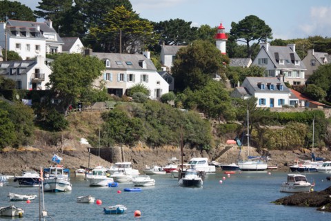 Clohars Carnoët, ria et port de Doëlan, bateaux de pêche