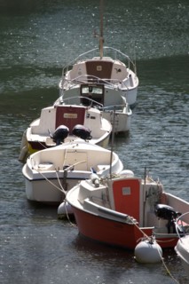 Clohars Carnoët, ria et port de Doëlan, petits bateaux