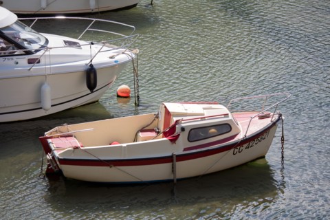Clohars Carnoët, ria et port de Doëlan, petits bateaux