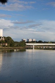 Lorient, Boulevard du Scorff, pedestrian and bicycle walk