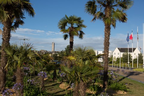 Lorient, garden of the Scorff hospital