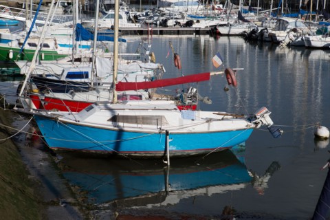 Lorient, port, docked boats