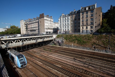 Paris, railways above the Gare Saint-Lazare