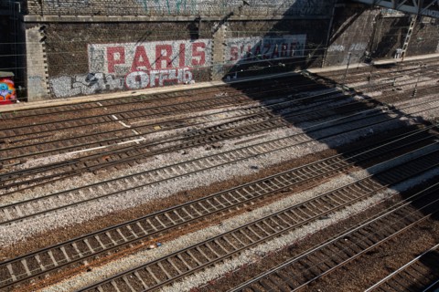 Paris, voies ferrées au-dessus de la Gare Saint-Lazare