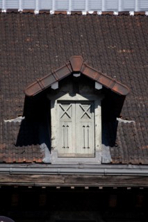 Paris, skylight, dormer dans le the Batignolles neighborhood