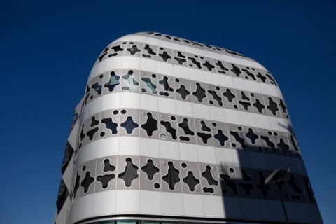Paris, nouveau quartier des Batignolles, immeuble Klesia