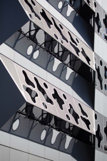 Paris, nouveau quartier des Batignolles, immeuble Klesia