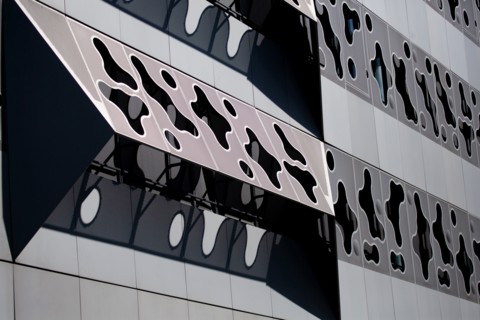 Paris, nouveau quartier des Batignolles, immeuble Klesia