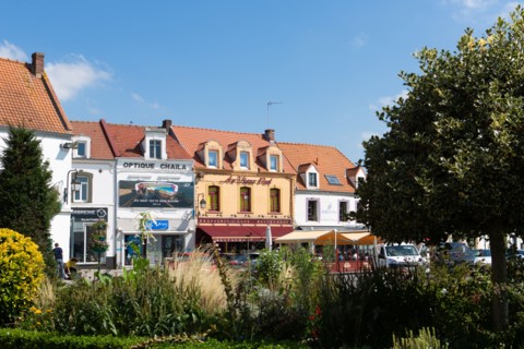 Etaples-sur-Mer, rond point du boulevard Billet
