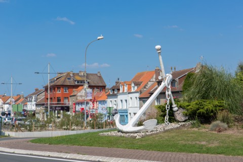 Etaples-sur-Mer, rond point du boulevard Billet