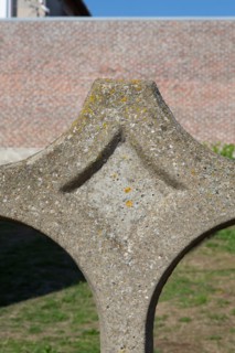 Merlimont Plage, détail d'une bordure en béton