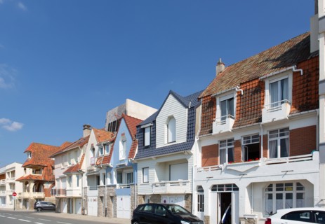 Merlimont Plage, houses on the seafront