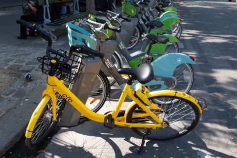 Paris, vélos en libre service