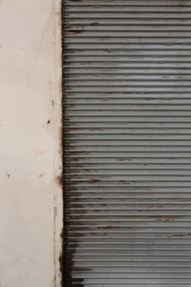 Paris, metal curtain down