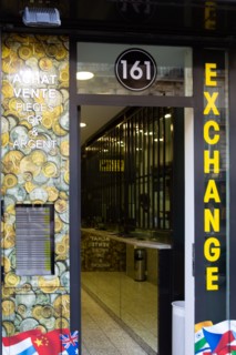 Paris, bureau de change de la rue de Rennes