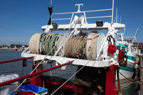 Trouville-sur-Mer (Calvados), docked trawler