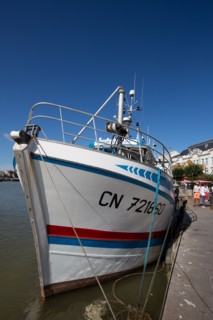 Trouville-sur-Mer (Calvados), docked trawler