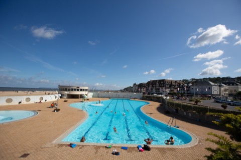 Trouville-sur-Mer (Calvados), outdoor pool
