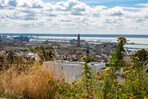 Le Havre, hanging gardens, Fort de Sainte Adresse